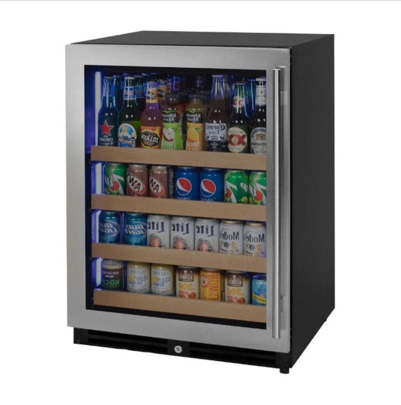 Allavino Reserva Series 24" Wide Stainless Steel Left Hinge Beverage Center - front view