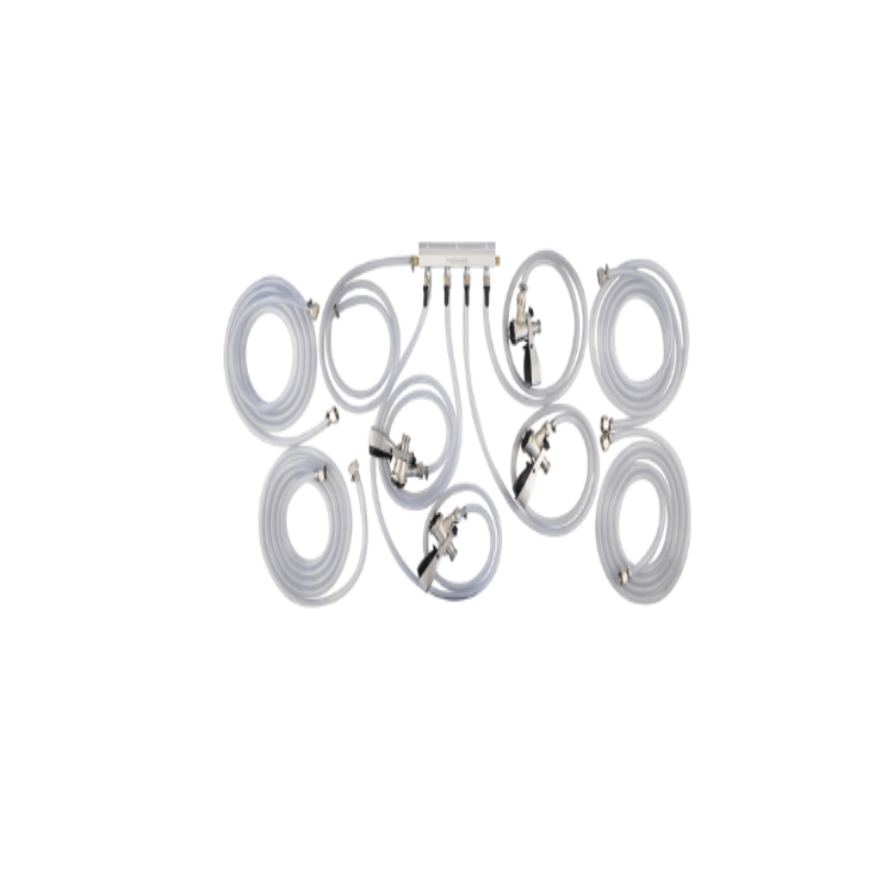 KOMOS® Jockey Box Connection Kit - Sanke Coupler (4 Tap) - tubing and couplers