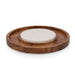 Toscana Isla Serving Platter with Marble Cheeseboard Insert - view of wood board and marble insert