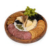 Toscana Isla Serving Platter with Marble Cheeseboard Insert - cheese and appetizers on board