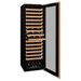 Allavino 107 Bottle Single Zone Panel Ready Wine Refrigerator - Open view of wine refrigerator