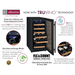 Allavino 15" Wide FlexCount II Tru-Vino 30 Bottle Single Zone Black Wine Refrigerator, RHH - TruVino technology