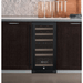 Allavino 15" Wide FlexCount II Tru-Vino Technology 30 Bottle Dual Zone Black Wine Refrigerator - built in under a cabinet