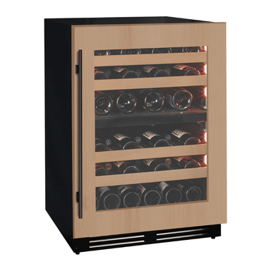 Allavino 24 Wide Dual Zone Panel Ready Wine Refrigerator - Front view of wine refrigerator