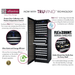 Allavino 24 Wide FlexCount II Tru-Vino 172 Bottle Dual Zone Stainless Steel Left Hinge Wine Refrigerator - Description of wine refrigerator