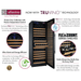 Allavino 24 Wide FlexCount II Tru-Vino 177 Bottle Single Zone Black Right Hinge Wine Refrigerator - Description of wine refrigerator