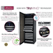 Allavino 24 Wide FlexCount II Tru-Vino 177 Bottle Single Zone Stainless Steel Left Hinge Wine Refrigerator - Description of wine refrigerator