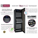 Allavino 24 Wide FlexCount II Tru-Vino 177 Bottle Single Zone Stainless Steel Right Hinge Wine Refrigerator Description of wine refrigerator