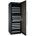 Allavino 24 Wide FlexCount II Tru-Vino 177 Bottle Single Zone Stainless Steel Right Hinge Wine Refrigerator - Open view of wine refrigerator