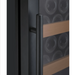 Allavino 24" Wide Vite II 99 Bottle Black Single Zone Wine Refrigerator - Energy-Efficient Blue LEDs - handle detail