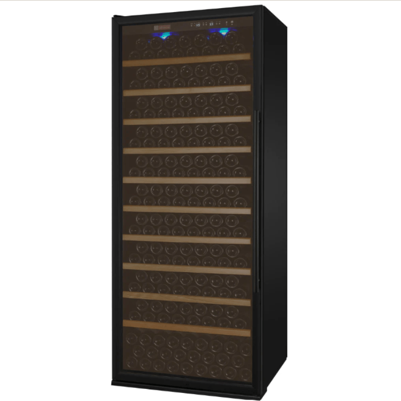 Allavino 32" Wide Vite II Tru-Vino 277 Bottle Single Zone Black Left Hinge Wine Refrigerator - front view