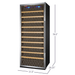 Allavino 32 Wide Vite II Tru-Vino 305 Bottle Single Zone Stainless Steel Left Hinge Wine Refrigerator - Dimensions of wine refrigerator