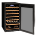 Allavino Cascina Series 33 Bottle Single Zone Freestanding Wine Refrigerator Cooler with Stainless Steel Door - Open view of wine refrigerator