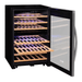 Allavino Cascina Series 47 Bottle Dual Zone Freestanding Wine Cooler Refrigerator with Stainless Steel Door - Open View of wine refrigerator