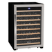Allavino Cascina Series 50 Bottle Single Zone Freestanding Wine Refrigerator Cooler with Stainless Steel Door - Front view of wine refrigerator
