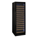 Allavino Reserva Series 163 Bottle 71 Tall Single Zone Right Hinge Black Glass Door Wine Refrigerator - Front view of wine refrigerator