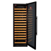 Allavino Reserva Series 163 Bottle 71 Tall Single Zone Right Hinge Black Glass Door Wine Refrigerator - Open view of wine refrigerator