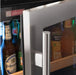 Allavino Reserva Series 24" Wide Stainless Steel Left Hinge Beverage Center - detail of handle