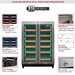 Allavino Reserva Series 36 Bottle Dual Zone Wine Refrigerator with Stainless Steel French Doors - components of fridge