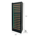 Allavino Reserva Series 67 Bottle 71 Tall Dual Zone Left Hinge Black Shallow Wine Refrigerator with Wood Front Shelves - Dimensions of the wine refrigerator