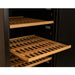 Allavino 76.5" Tall Single Zone Wine Vault with Solid Black Right Hinge Door - shelves pulled out