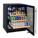 Allavino Reserva Series 24" Wide Reserva Series Stainless Steel Right Hinge Beverage Center - front view with shelves puleed out