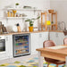 Allavino Reserva Series 24" Wide Stainless Steel Left Hinge Beverage Center - built into kitchen counter