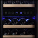 Empava 15" Dual Zone Small Wine 29 Bottles Fridge - control panel in Celsius