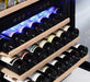 Empava 24" Dual Zone 46 Bottles Wine & Beverage Cooler - wine bottles on shelves