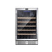 Empava 24 Inch Wine Cooler Wine Fridge 52 Bottles - front view