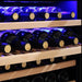 Empava 24" Single Zone Tall Wine 127 Bottles Refrigerator - blue led lighting