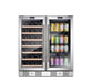 Empava 31" Dual Zone Wine and Beer Fridge Beverage Cooler - front view