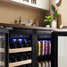 Empava 31" Dual Zone Wine and Beer Fridge Beverage Cooler - built into a cabinet