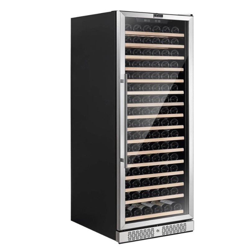 Empava Wine Cooler 171 Bottles 70" Tall Wine Fridge - front and side view