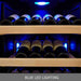 KingsBottle KBU50DX-Stainless Steel Trimmed, Left Hand Hinged Door Blue LED Lighting