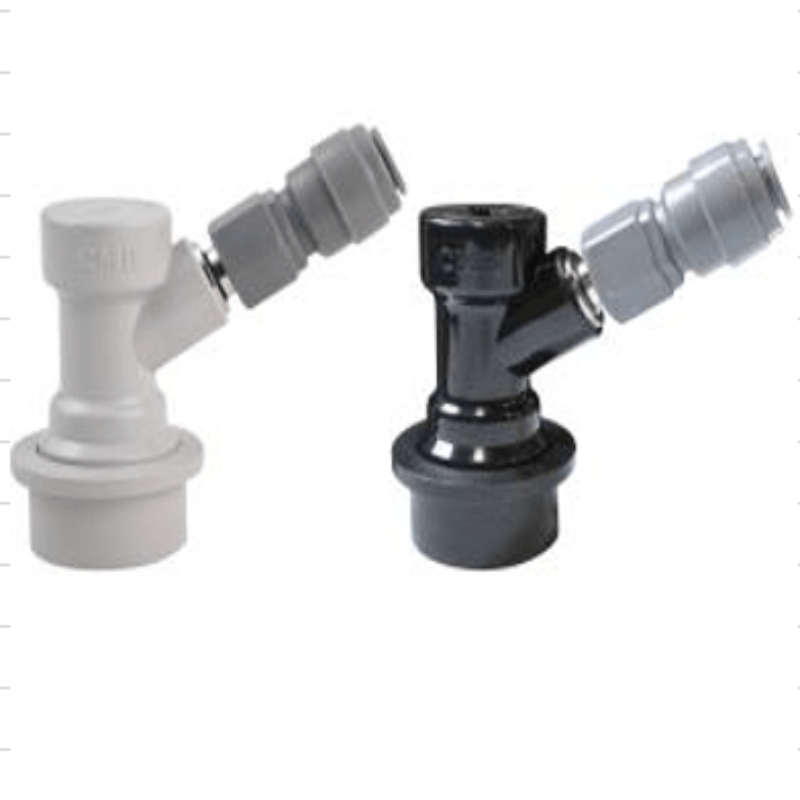 KOMOS Ball Locks and Duotight Fittings Package - for Dual Faucet - details of locks and fittings