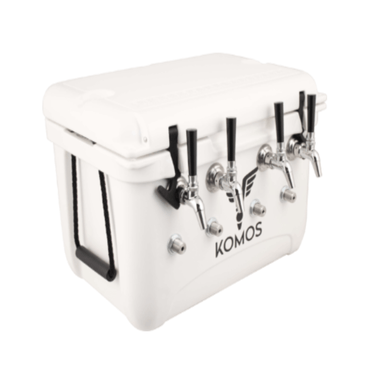 KOMOS Rubicon Jockey Box (4 Tap) - Front Entry - view of front and handle on side