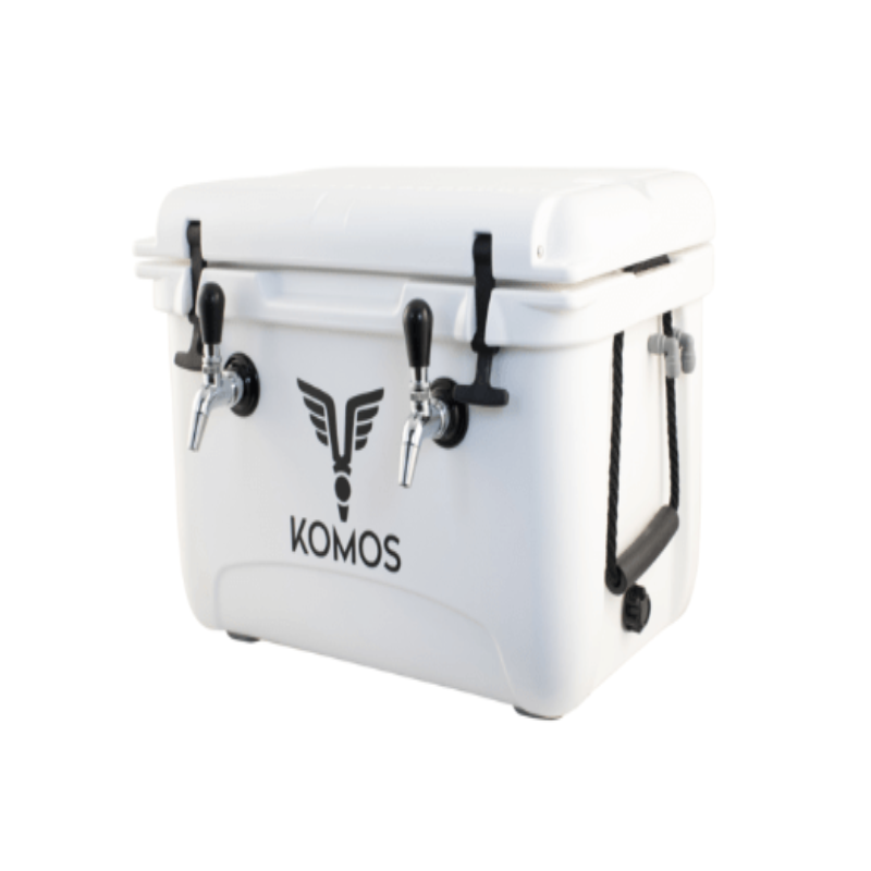 KOMOS Rubicon Two Tap Jockey Box with Slimline Plate - front view