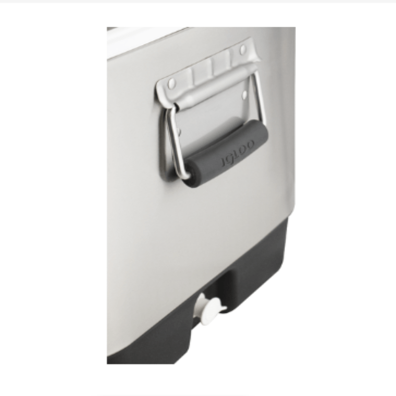 KOMOS Stainless Steel Jockey Box (2 Tap) - Rear Entry - detail of handle