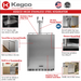 Kegco 24" Wide Dual Tap All Stainless Steel Outdoor Built-In Left Hinge Kegerator with Kit - features of kegerator