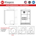 Kegco 24" Wide Dual Tap All Stainless Steel Outdoor Built-In Left Hinge Kegerator with Kit - keg capacity