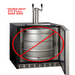 Kegco 24" Wide Dual Tap Stainless Steel Right Hinge Built-in ADA Kegerator with Kit - does not fit full size kegs