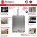 Kegco 24" Wide Single Tap All Stainless Steel Outdoor Built-In Right Hinge Kegerator with Kit - key features of kegerator