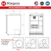 Kegco 24" Wide Single Tap All Stainless Steel Outdoor Built-In Right Hinge Kegerator with Kit - dimensions and keg capacity