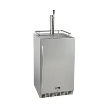 Kegco 24" Wide Single Tap All Stainless Steel Outdoor Built-In Right Hinge Kegerator with Kit - front view