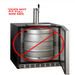 Kegco 24" Wide Single Tap Stainless Steel Built-In Left Hinge ADA Kegerator with Kit - does not fit full size kegs