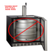 Kegco 24" Wide Single Tap Stainless Steel Built-In Right Hinge ADA Kegerator with Kit - does not fit full size kegs