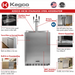 Kegco 24" Wide Triple Tap All Stainless Steel Outdoor Built-In Left Hinge Kegerator with Kit - key features of kegerator