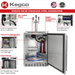 Kegco 24" Wide Triple Tap All Stainless Steel Outdoor Built-In Left Hinge Kegerator with Kit - features of kegerator