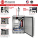 Kegco 24" Wide Triple Tap Stainless Steel Built-In Right Hinge Kegerator with Kit - features of kegerator